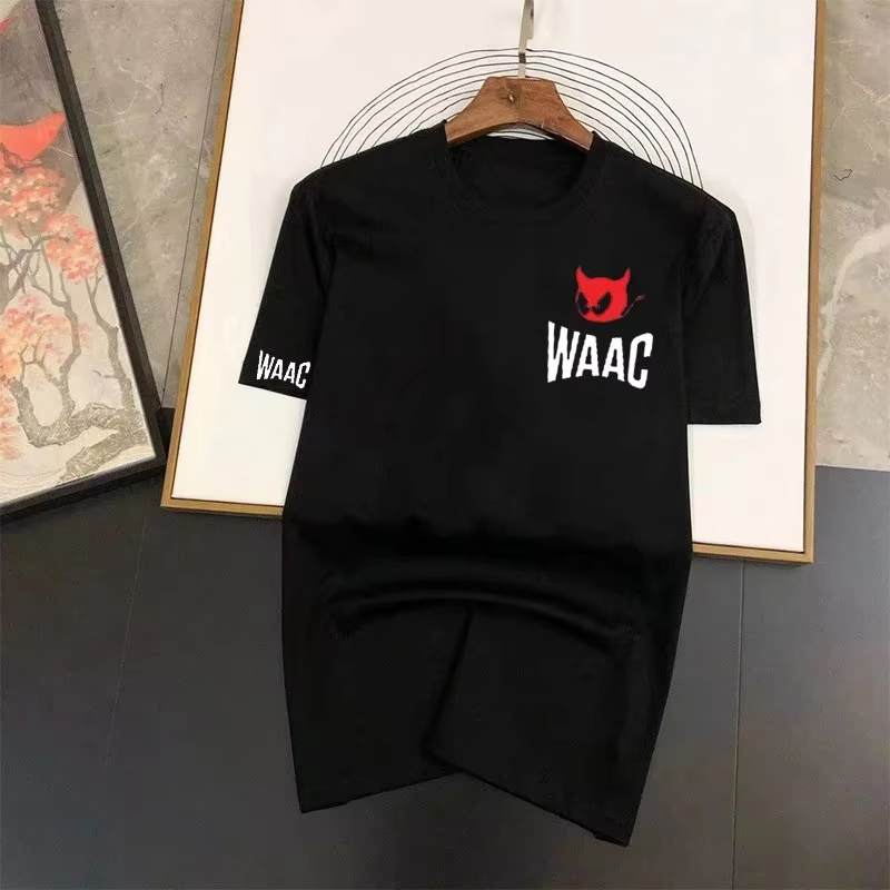 Streetwear Brand Red Logo - Черная классическая футболка с логотипом Red