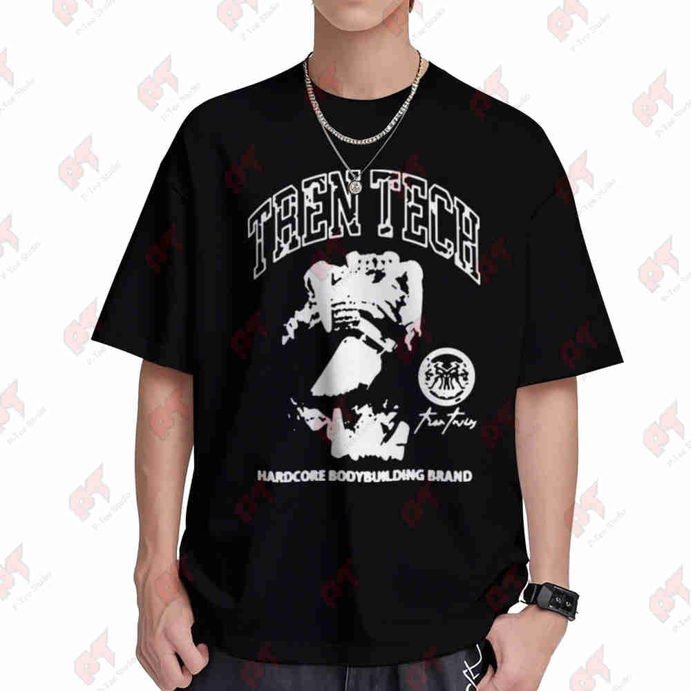 Streetwear Brand T Shirt - Футболка Tren Tech Heavycore Bodybuilding Hardcore