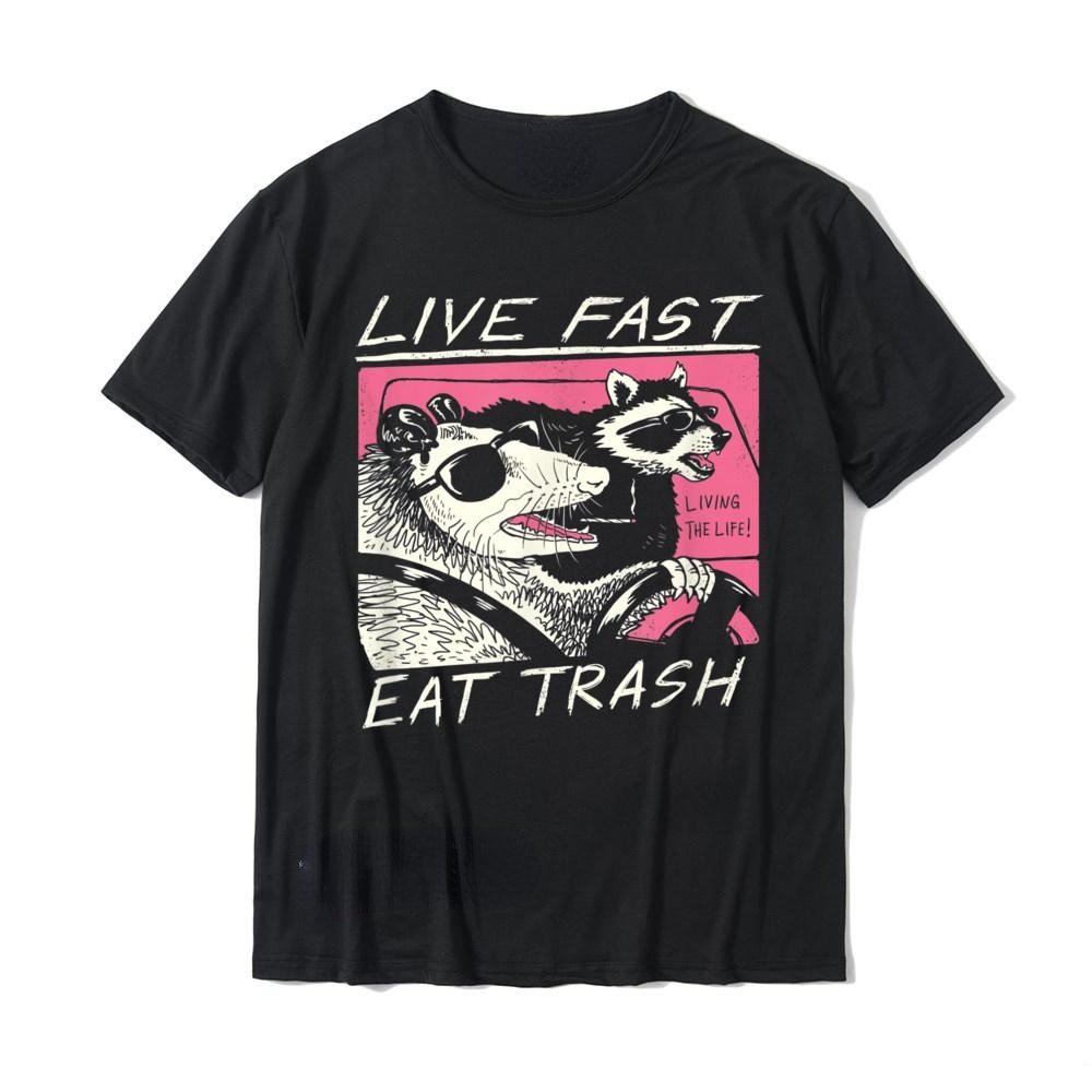 Streetwear Brand T Shirt - Живите быстро! Съесть мусор! Мужская футболка