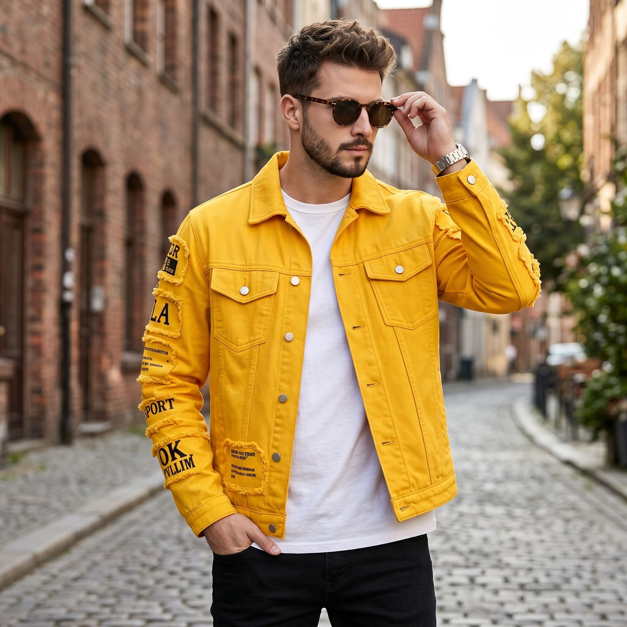 Brand Of Streetwear - Мужская джинсовая куртка в европейском и