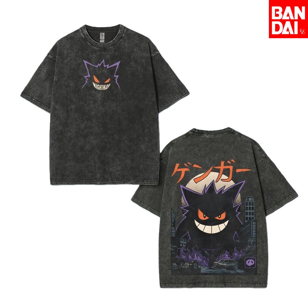 Streetwear Brand T Shirt - Мужская футболка Pokemon Gastly Haunter Gengar,